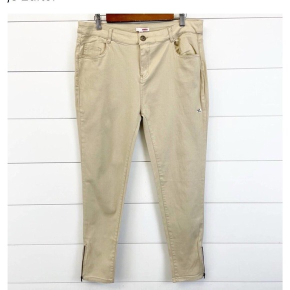 NEW Bongo Juniors Anklebiter Twill Pants Mid Rise Cotton Blend Zip Ankle Stretch - Picture 3 of 13